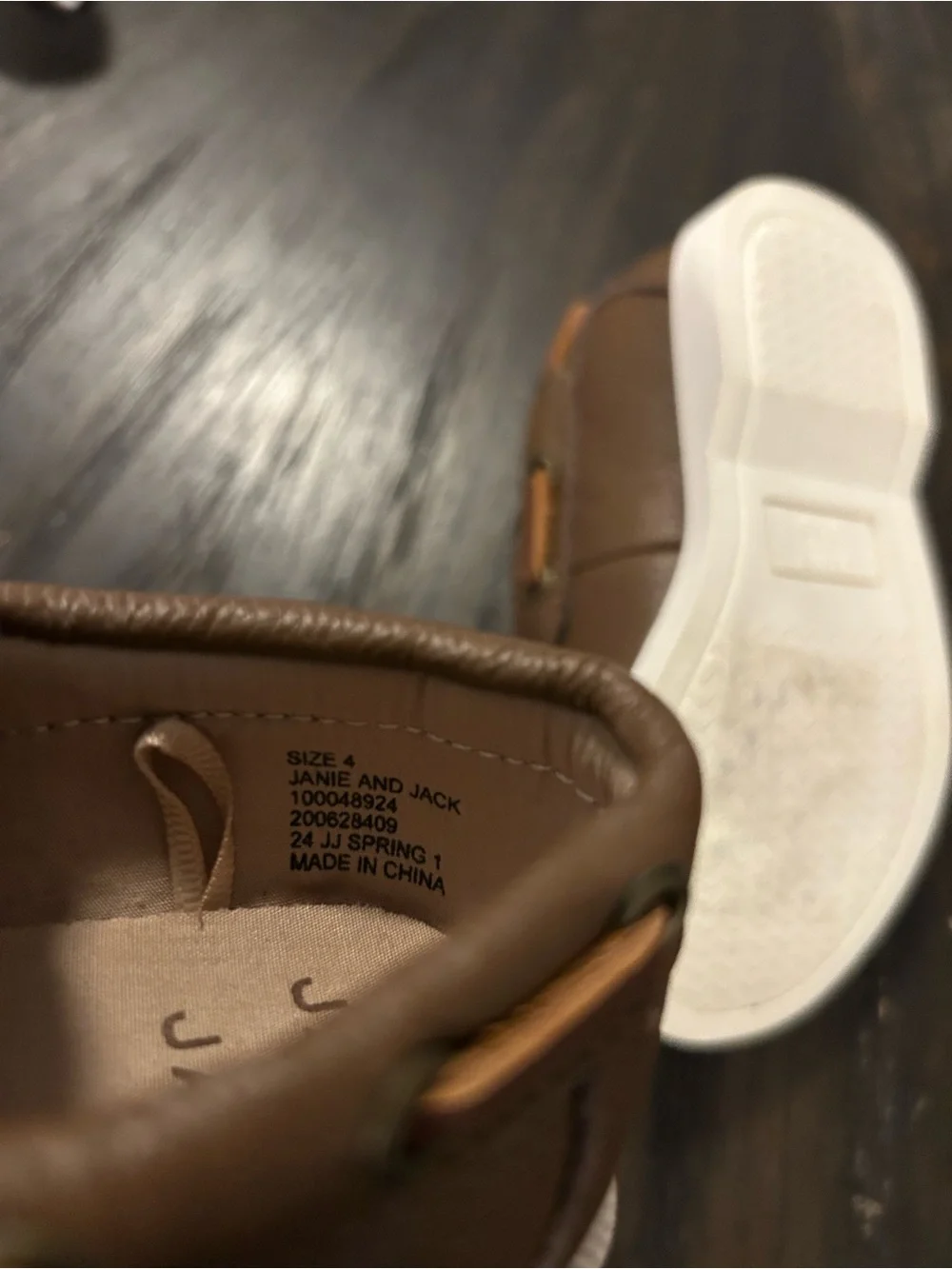 Janie and Jack Brown Boat Shoes